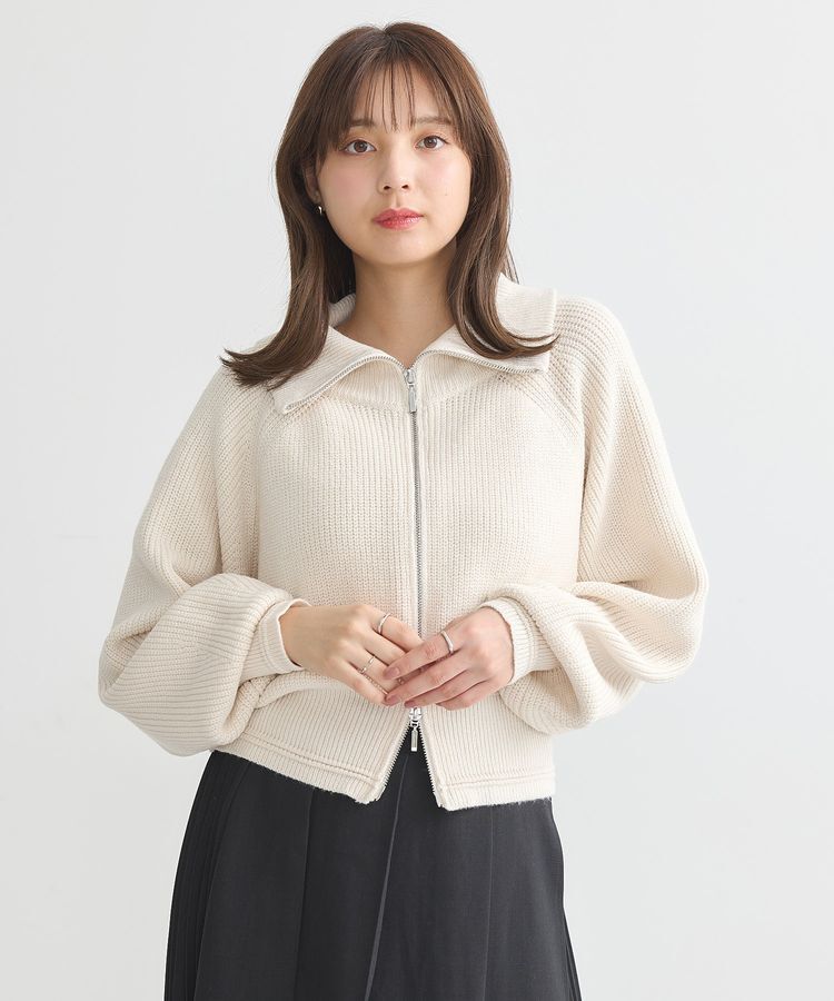 earth music&ecology「BIGカラージップカーディガン」|カーディガン|