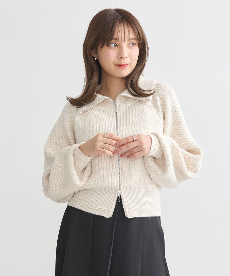 earth music&ecology「BIGカラージップカーディガン」|カーディガン|