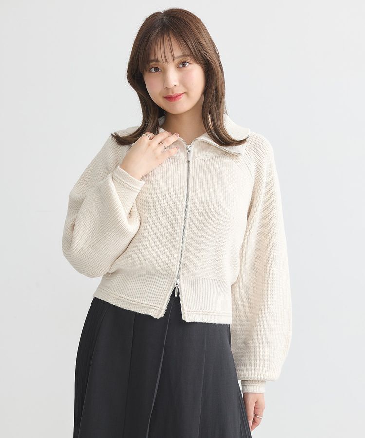 earth music&ecology「BIGカラージップカーディガン」|カーディガン|