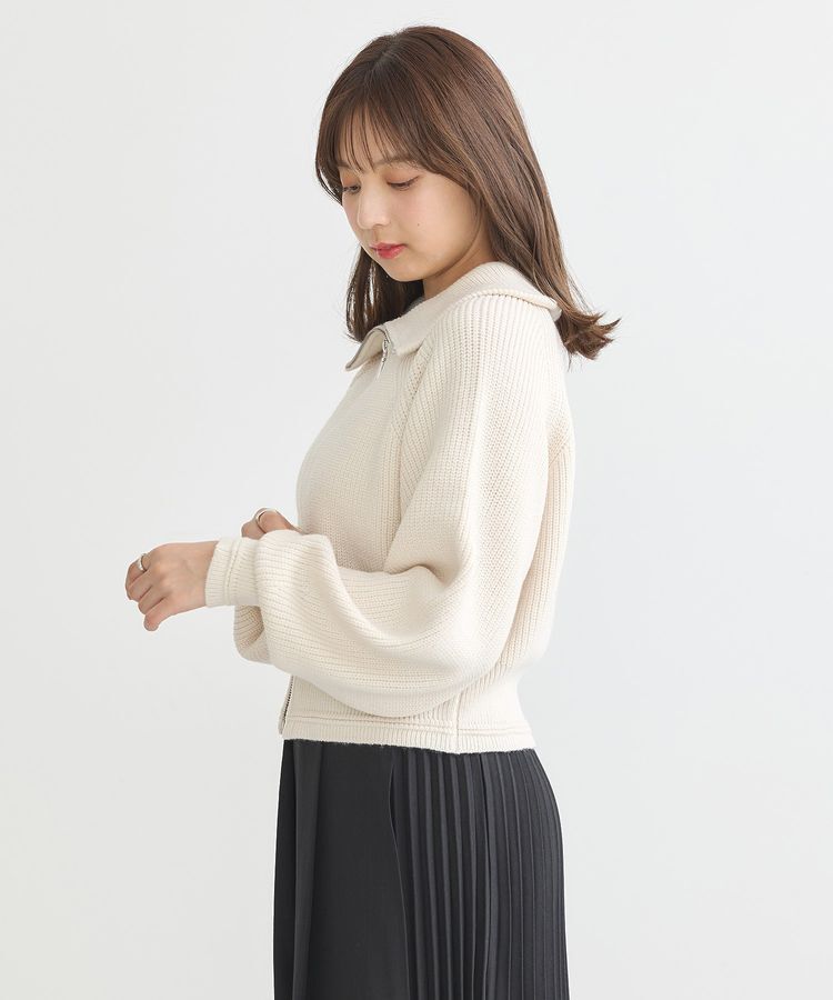 earth music&ecology「BIGカラージップカーディガン」|カーディガン|