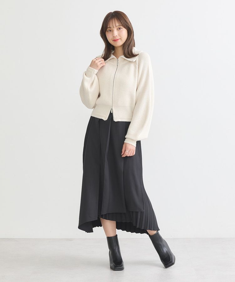 earth music&ecology「BIGカラージップカーディガン」|カーディガン|