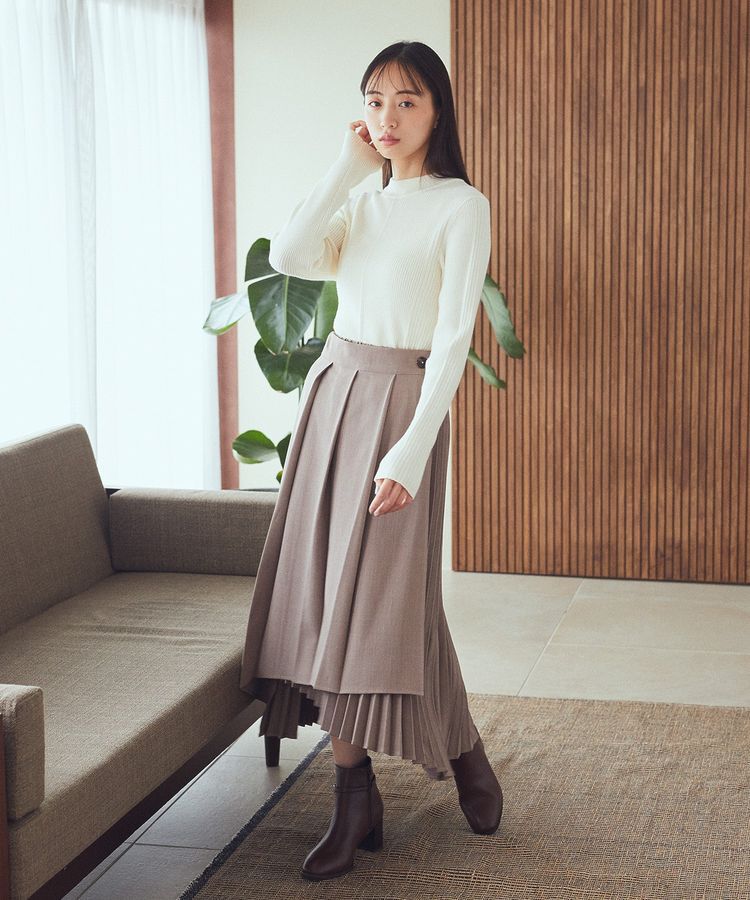 earth music&ecology「やわらかタッチハイネックリブニットプルオーバー」|ニット・セーター|