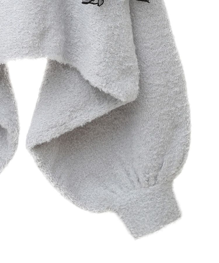 earth music&ecology「チュール肩リボンニットプルオーバー」|ニット・セーター|