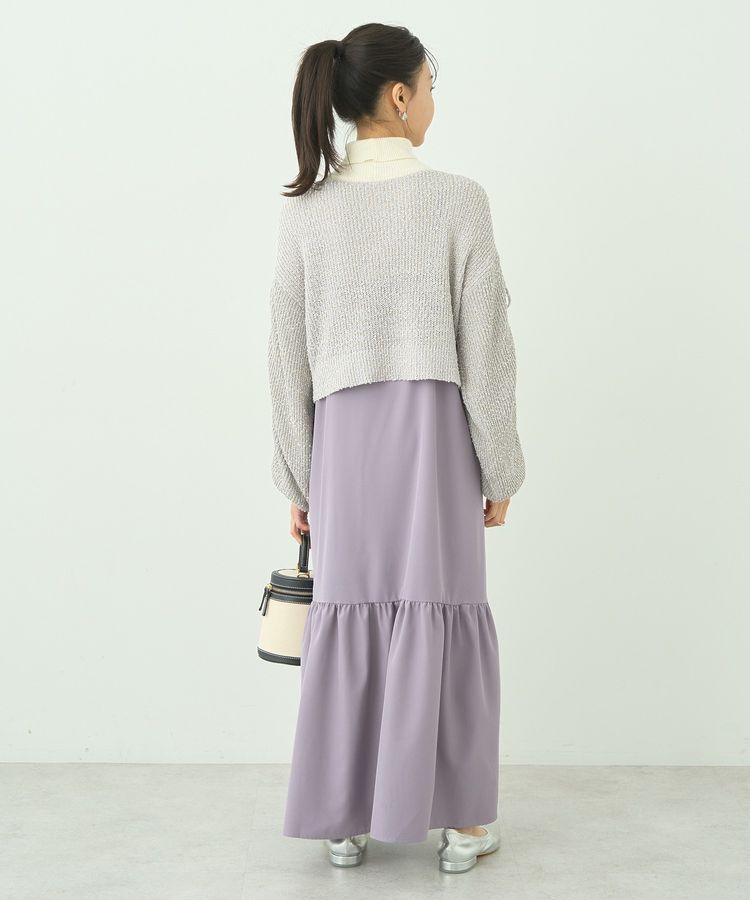 earth music&ecology「SET2点透かしニット＋キャミワンピース」|ワンピース|