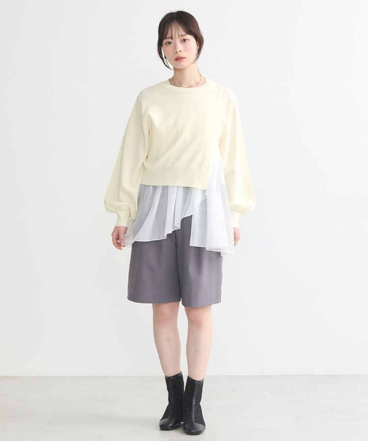 earth music&ecology「SET2点サイドスリットニット＋フレアタンク」|ニット・セーター|