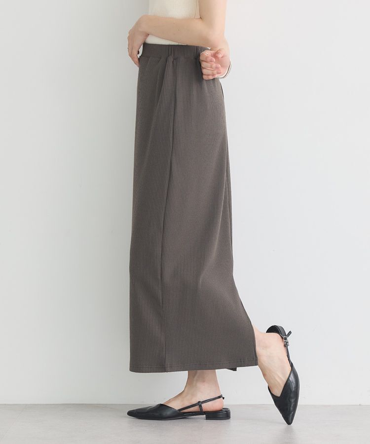 earth music&ecology「カットリブナロースカート」|タイト|