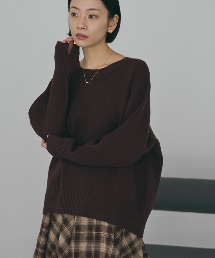 AMERICAN HOLIC「バイパチ前振りニットプルオーバー＜静電気軽減＞」|ニット・セーター|