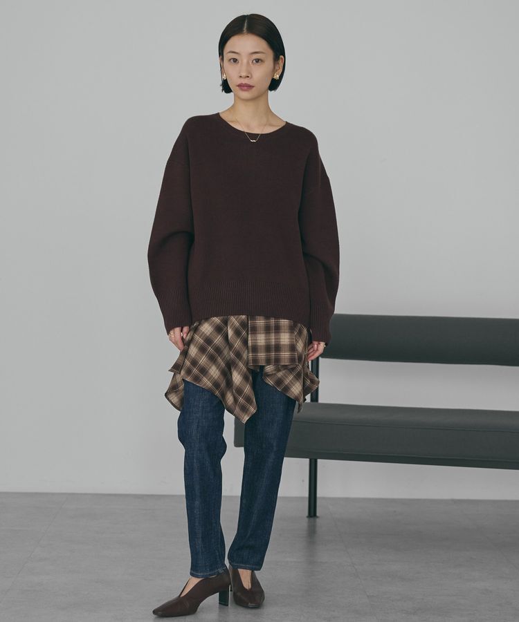 AMERICAN HOLIC「バイパチ前振りニットプルオーバー＜静電気軽減＞」|ニット・セーター|