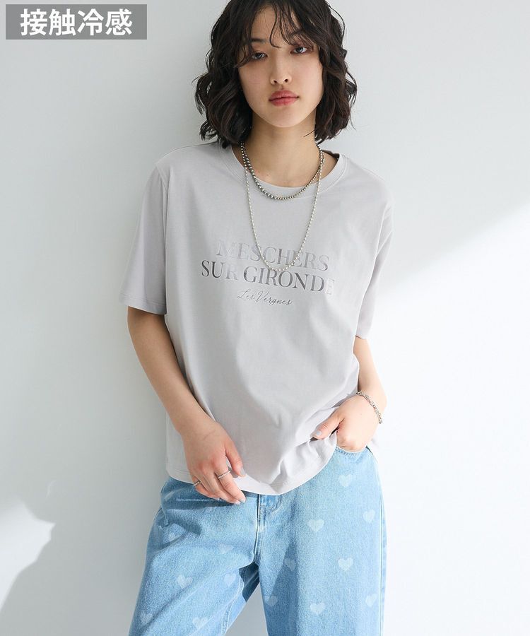 Green Parks「箔プリントフェミニンロゴTシャツ」|Tシャツ・カットソー|