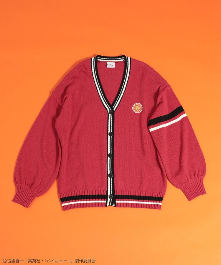 Green Parks「ハイキュー!! ラインカーディガン」|カーディガン|Red