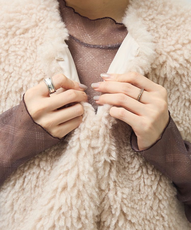 Green Parks「・ELENCARE DUE シープファーベスト」|ベスト・ジレ|