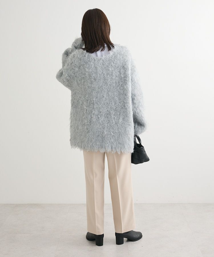 Green Parks「・swing by 2wayロング起毛カーディガン」|カーディガン|