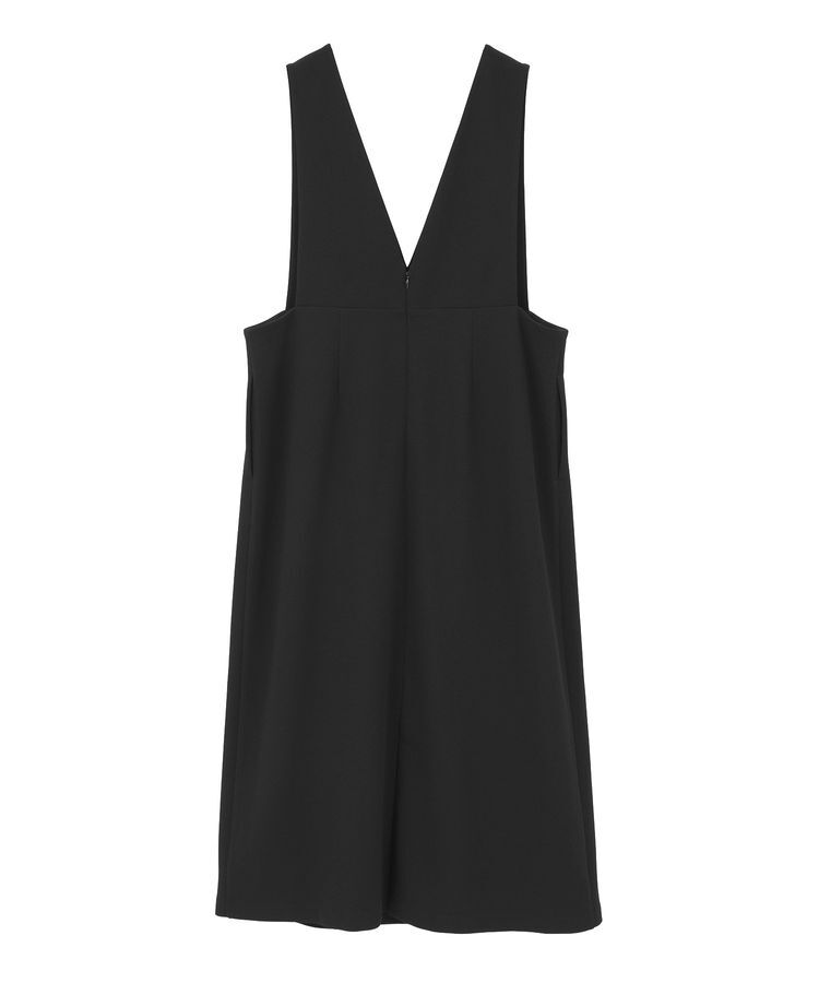 Green Parks「O.洗えてストレッチ Vネックジャンスカ」|ジャンパースカート|