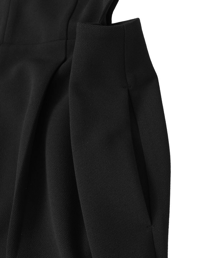 Green Parks「O.洗えてストレッチ Vネックジャンスカ」|ジャンパースカート|