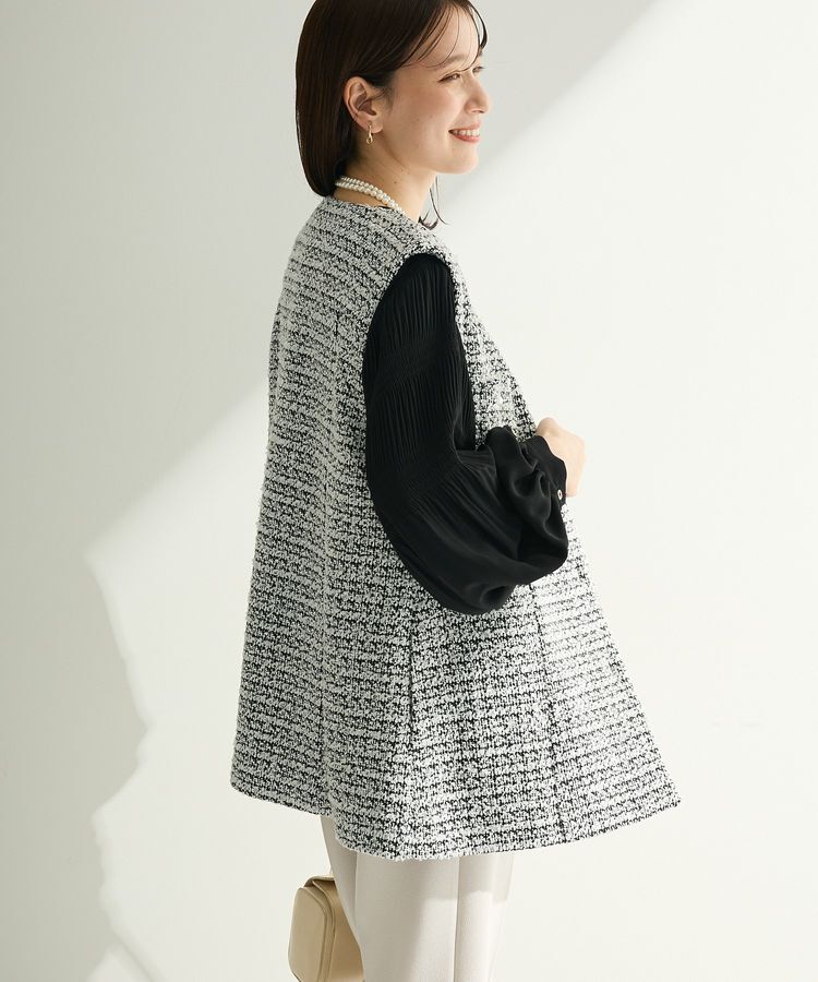 Green Parks「O.ツィードペプラムベスト」|ベスト・ジレ|