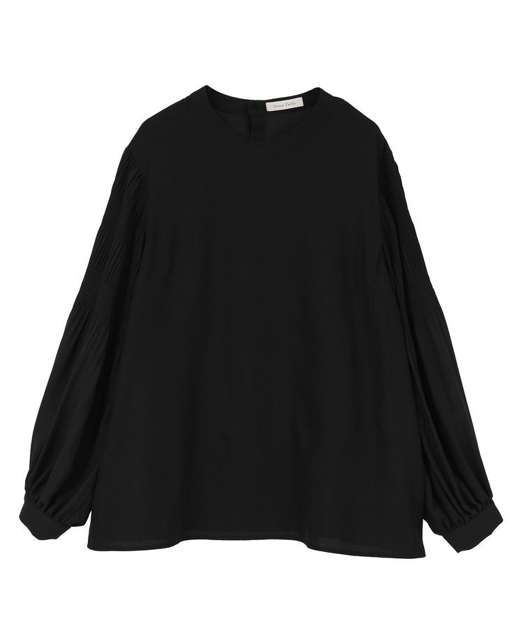 Green Parks「O.袖プリーツブラウス」|シャツ・ブラウス|