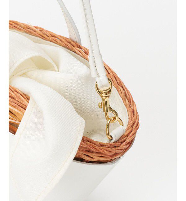 allureville「レザーコンビカゴバッグ」|かごバッグ|