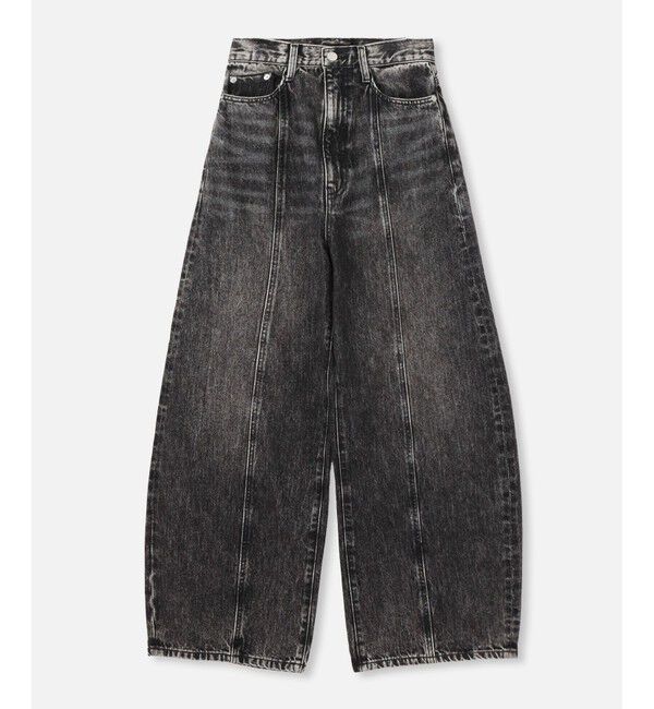 allureville「◇ラインデニムパンツ」|デニム|ブラック