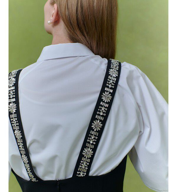 LOULOU WILLOUGHBY「【LOULOU WILLOUGHBY】ビジュージャンパースカート」|ワンピース|