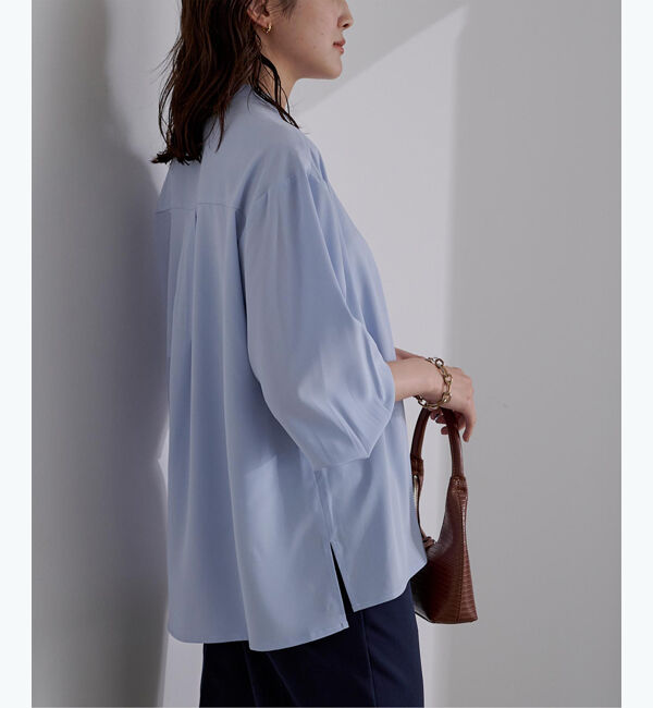 ur's「アジャスタブルカフスバンドカラーシャツ」|シャツ・ブラウス|