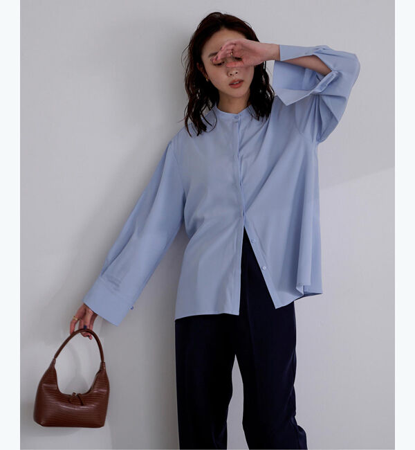 ur's「アジャスタブルカフスバンドカラーシャツ」|シャツ・ブラウス|