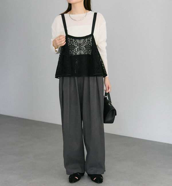  「テンセルコットンツータックパンツ」|その他|