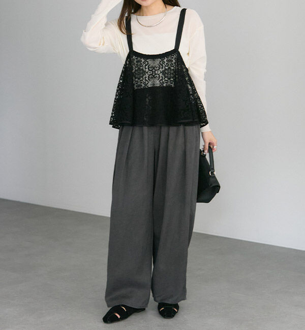  「テンセルコットンツータックパンツ」|その他|