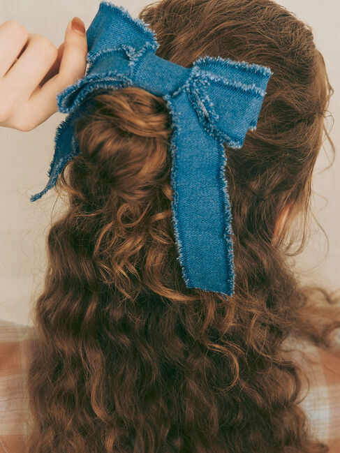 Te chichi TERRASSE「デニムフリンジヘアカフ《2025autumn catalog item》」|その他|