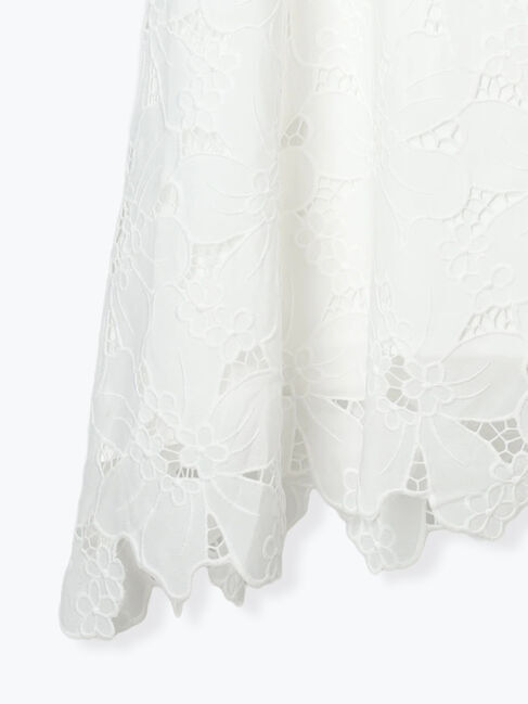 Te chichi「【Atelier ChouChou】オーバーレースロングフレアスカート」|スカート|