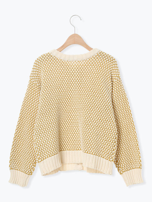 Samansa Mos2「ラーベン編み前後2WAYニット」|カーディガン|