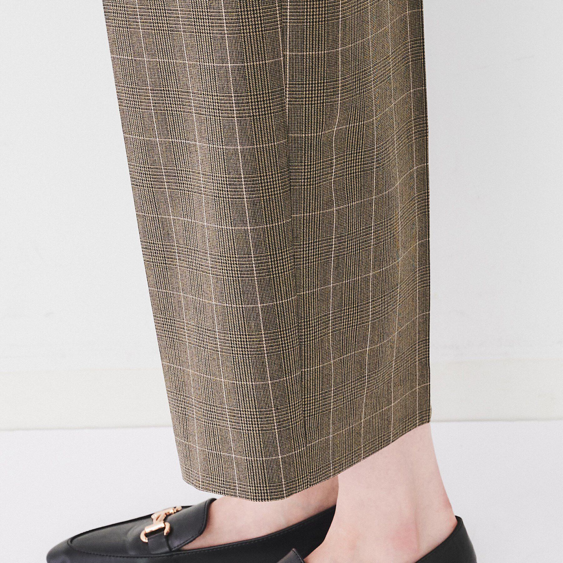 UNTITLED「【ストレッチ/後ろウエストゴム】タックワイドパンツ」|その他|