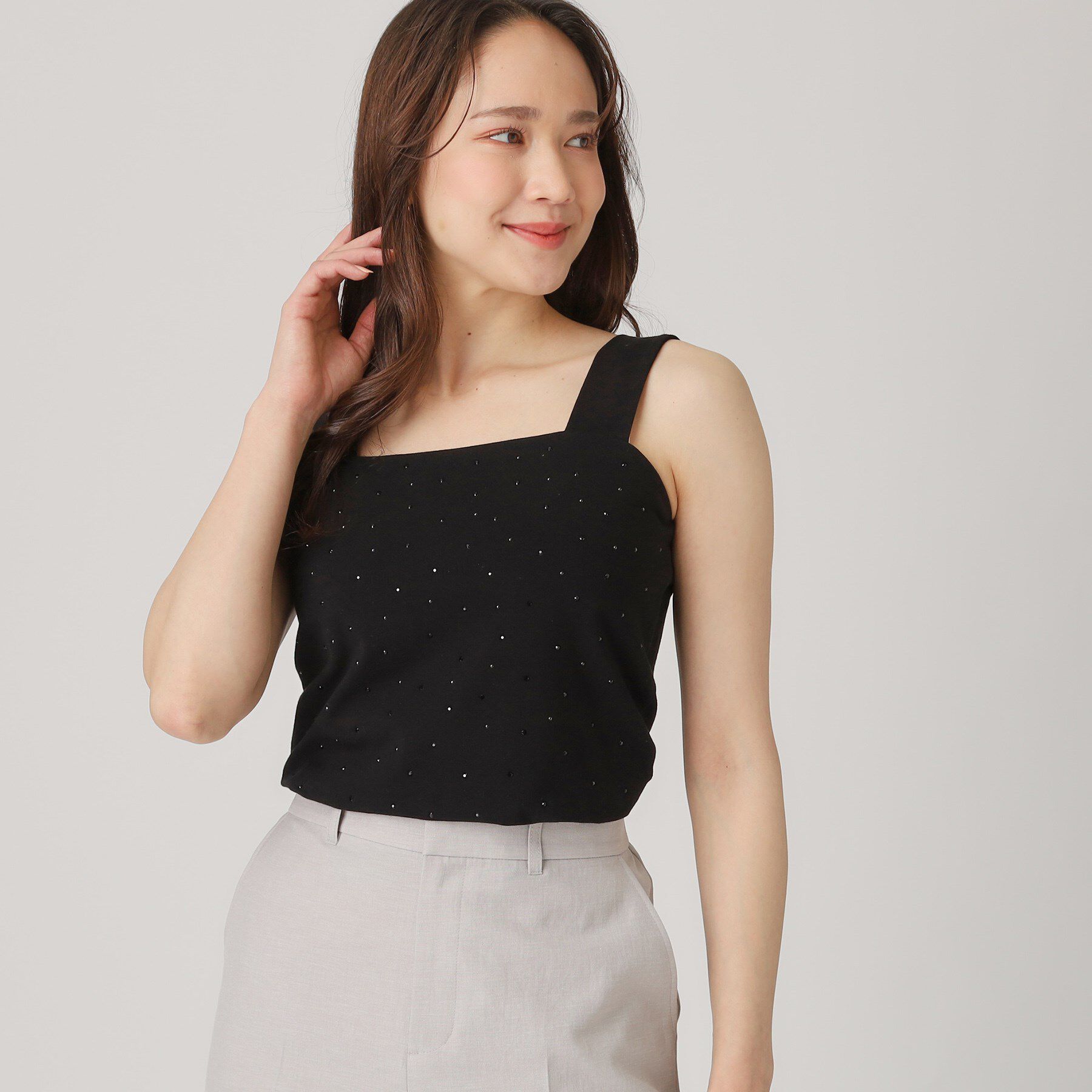 COUP DE CHANCE「【洗える／日本製】ジルコンキャミソール」|キャミソール|