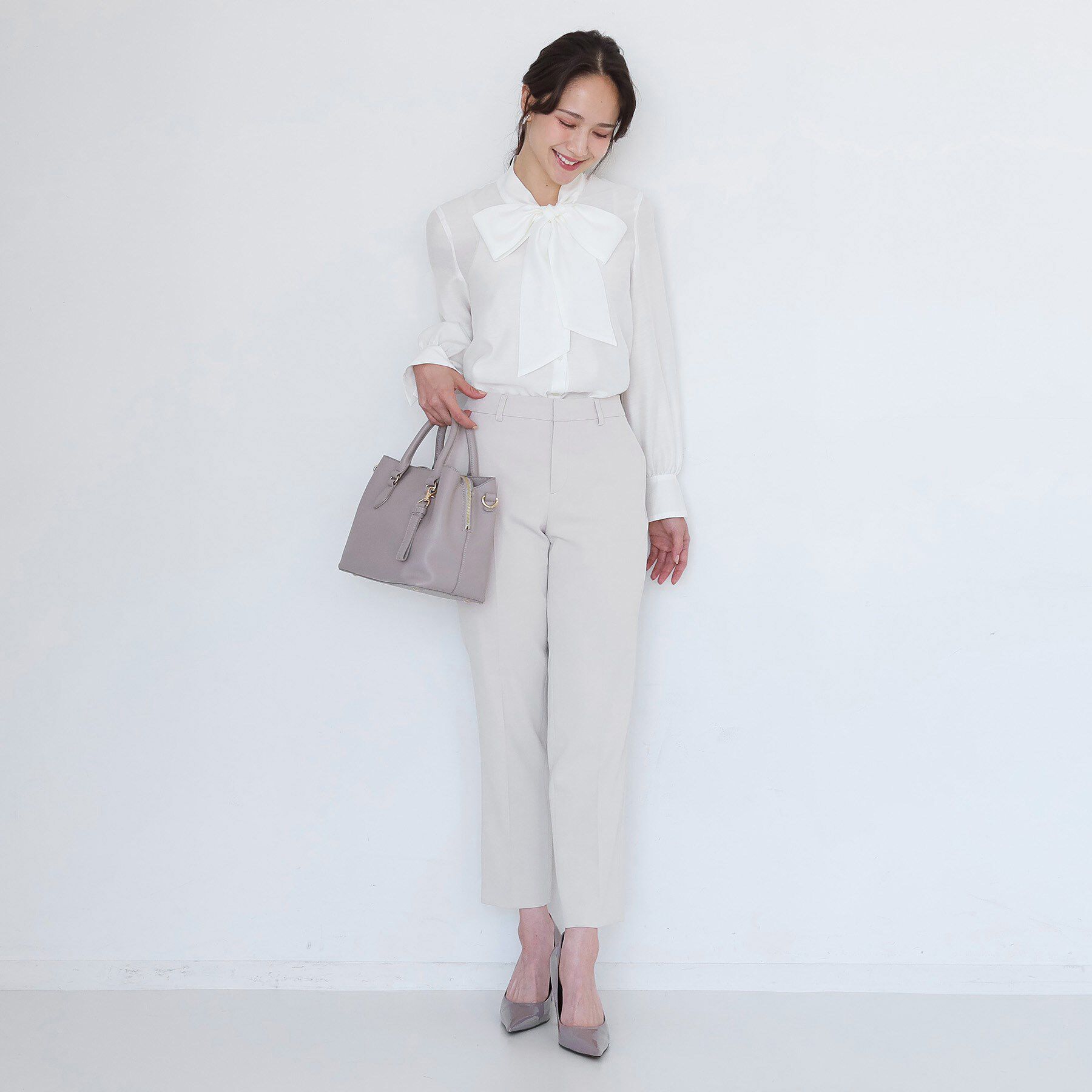 COUP DE CHANCE「【手洗い可／日本製／伸縮性／スーツ可】センタープレス入りテーパードパンツ」|その他|