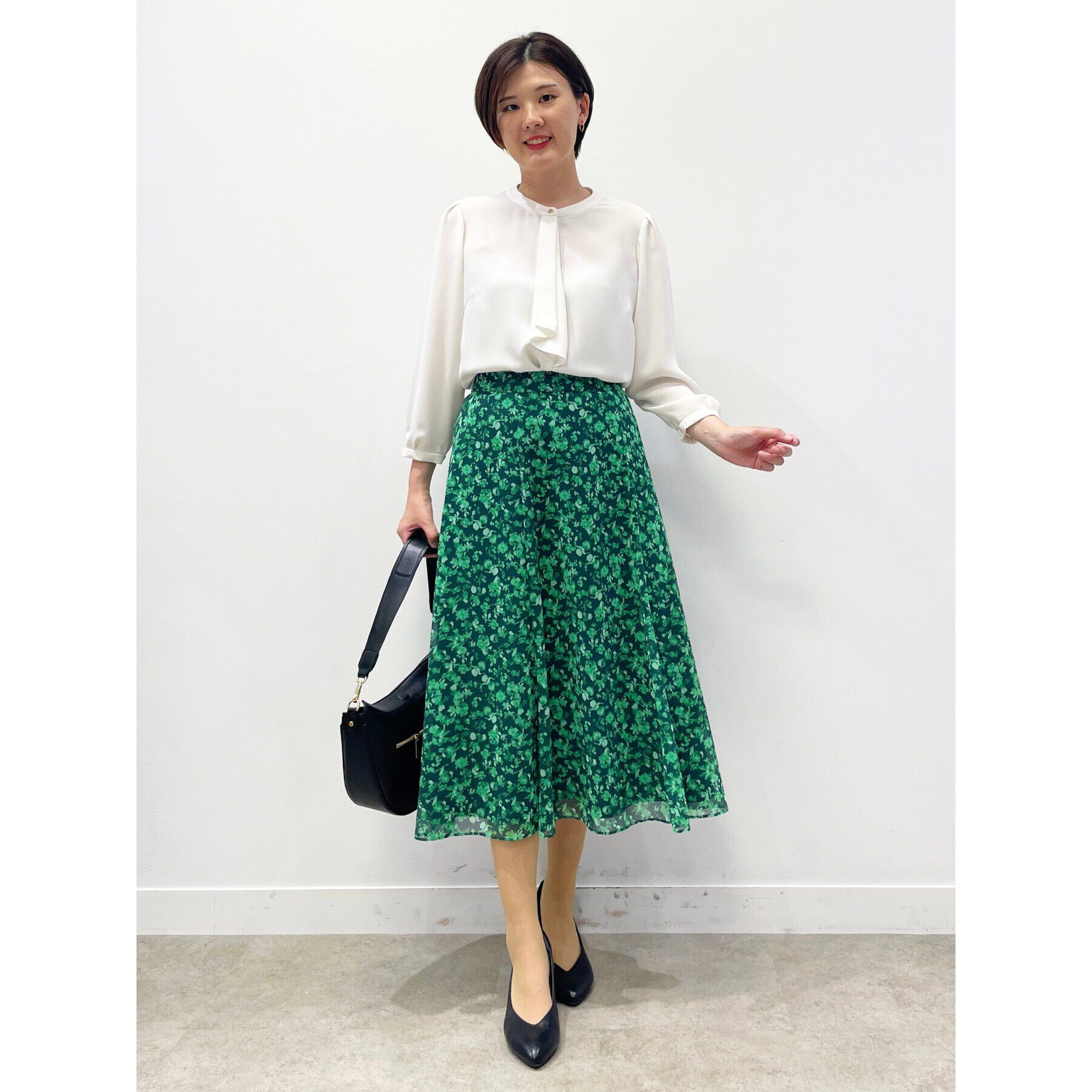 Reflect「【WEB限定カラーあり／マシンウォッシュ／セットアップ可能】フラワープリントスカート」|スカート|