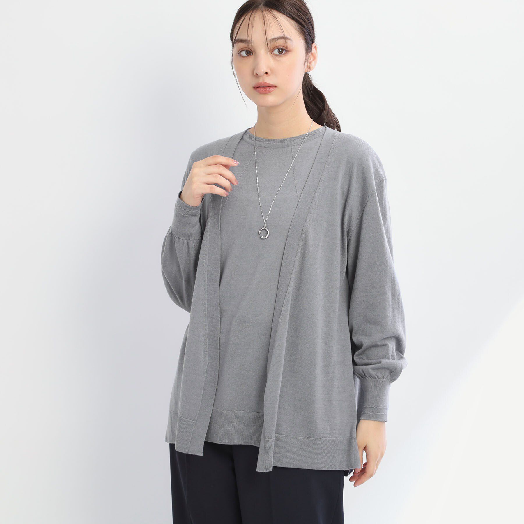 Reflect「【アンサンブル可能】着流しカーディガン」|カーディガン|