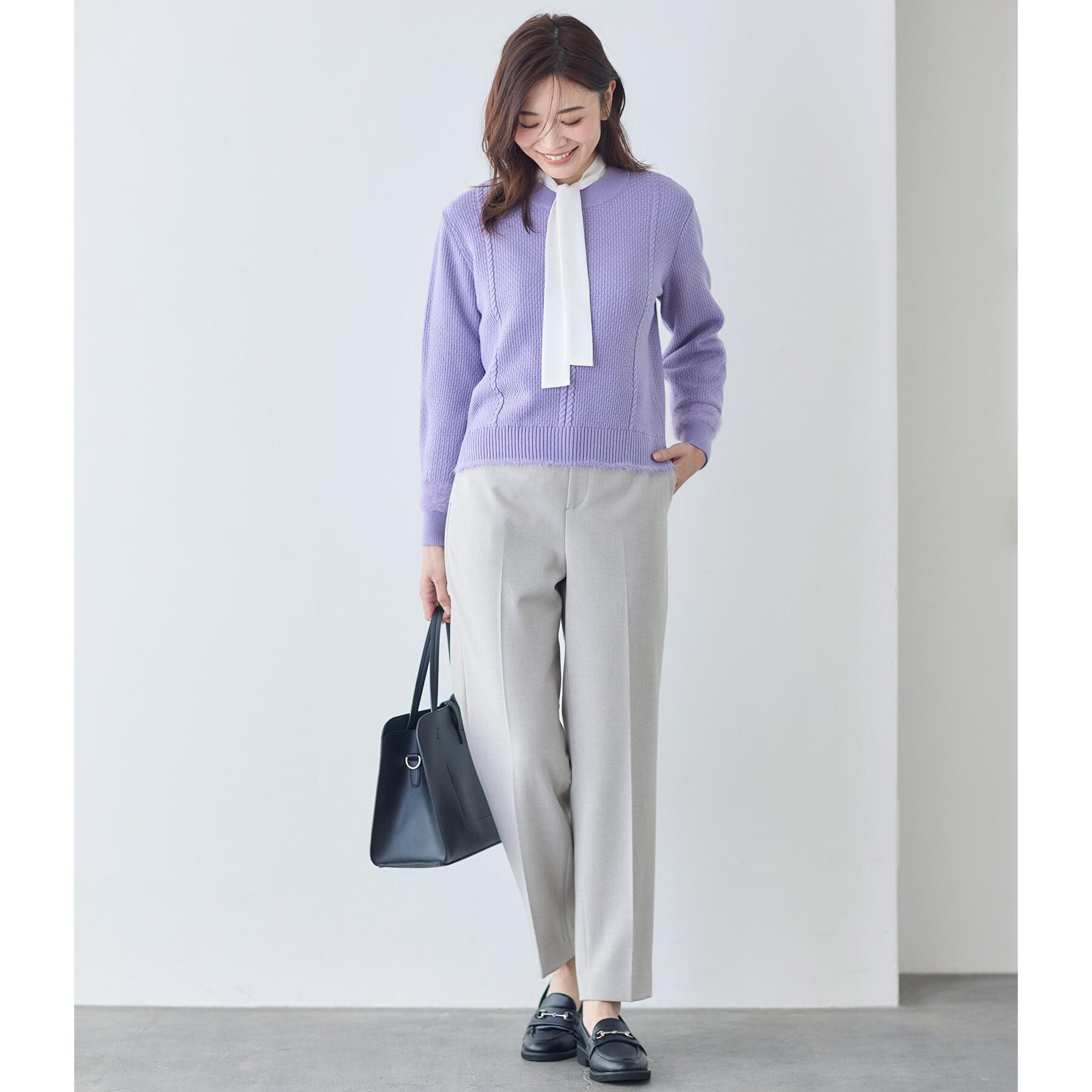 Reflect「【ほんのりラメ感◎】ケーブル柄ニット」|ニット・セーター|