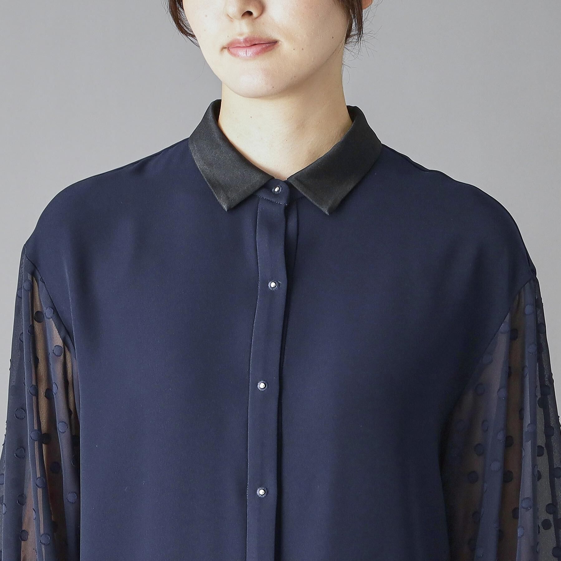 DRESSTERIOR「【otonaMUSE 11月号掲載】ダブルクロスボリュームスリーブミニワンピース」|ワンピース|