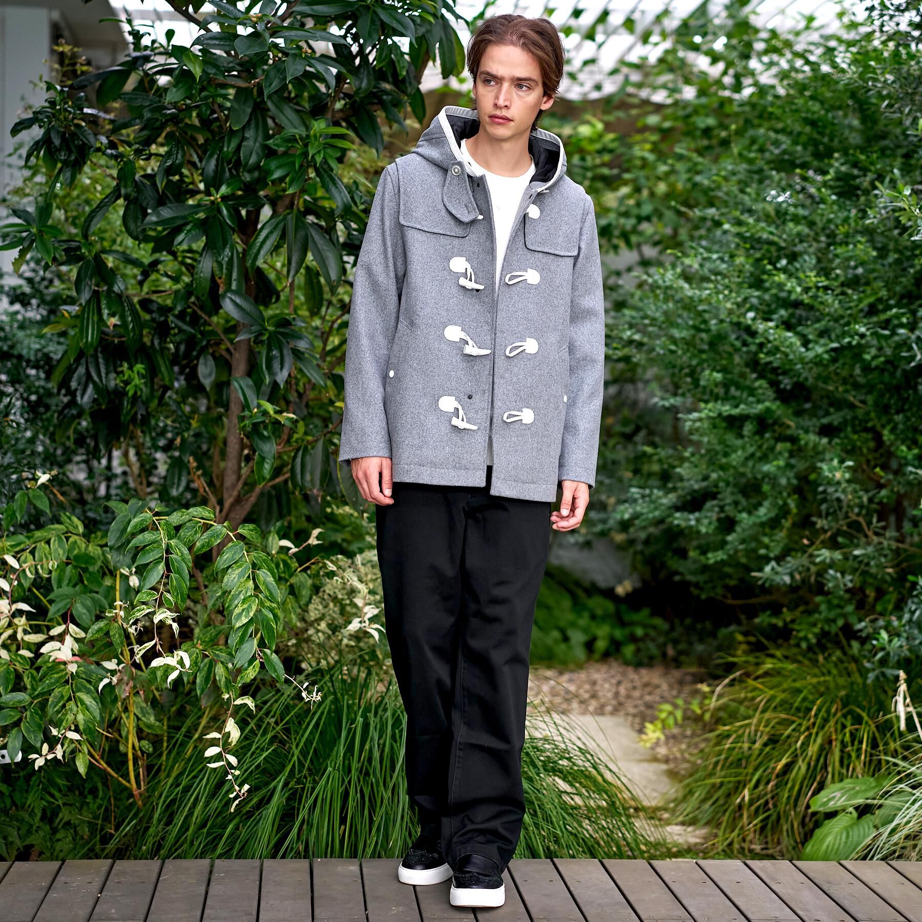 DRESSTERIOR「【Safari12月号掲載】グレー メルトンダッフルジャケット」|ダッフルコート|