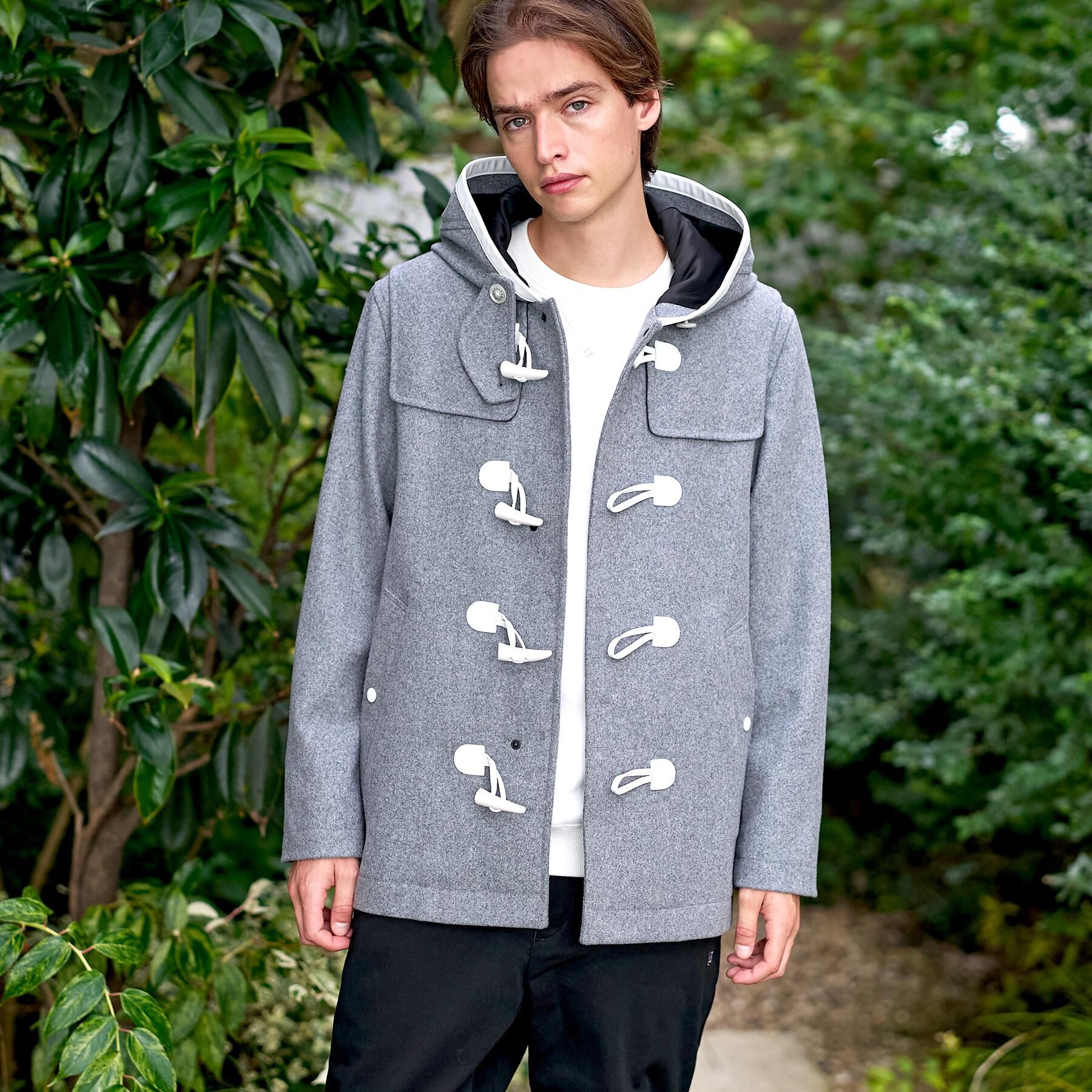 DRESSTERIOR「【Safari12月号掲載】グレー メルトンダッフルジャケット」|ダッフルコート|