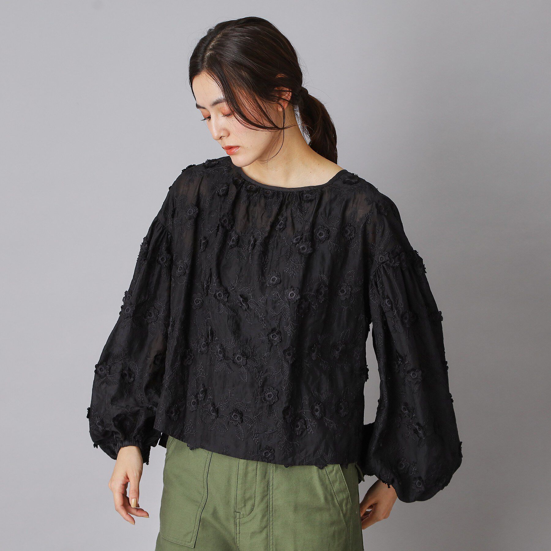DRESSTERIOR「エンブロイダリーブラウス」|シャツ・ブラウス|