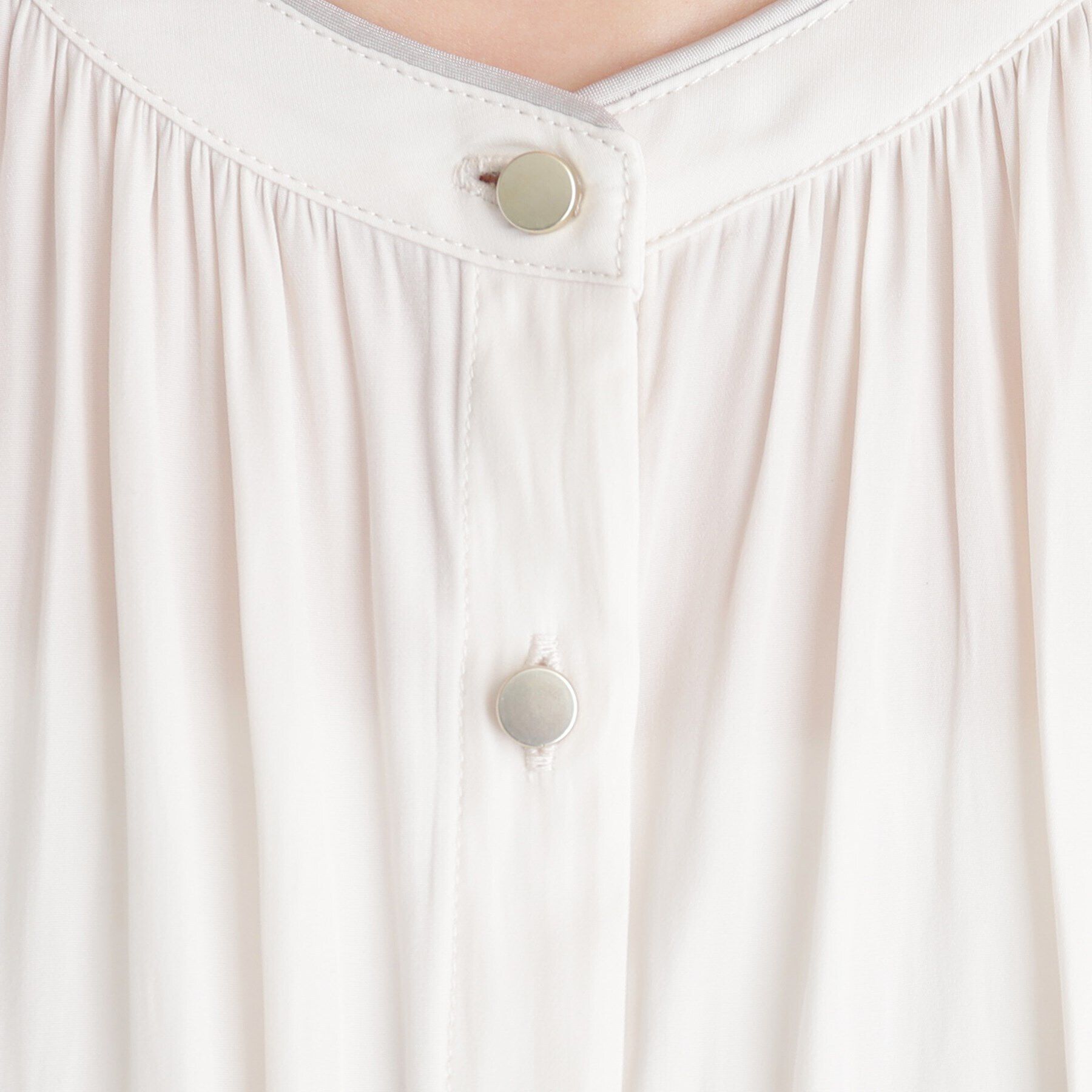 grove「＜ご自宅で洗える＞ヴィンテージサテン9分袖ブラウス」|シャツ・ブラウス|