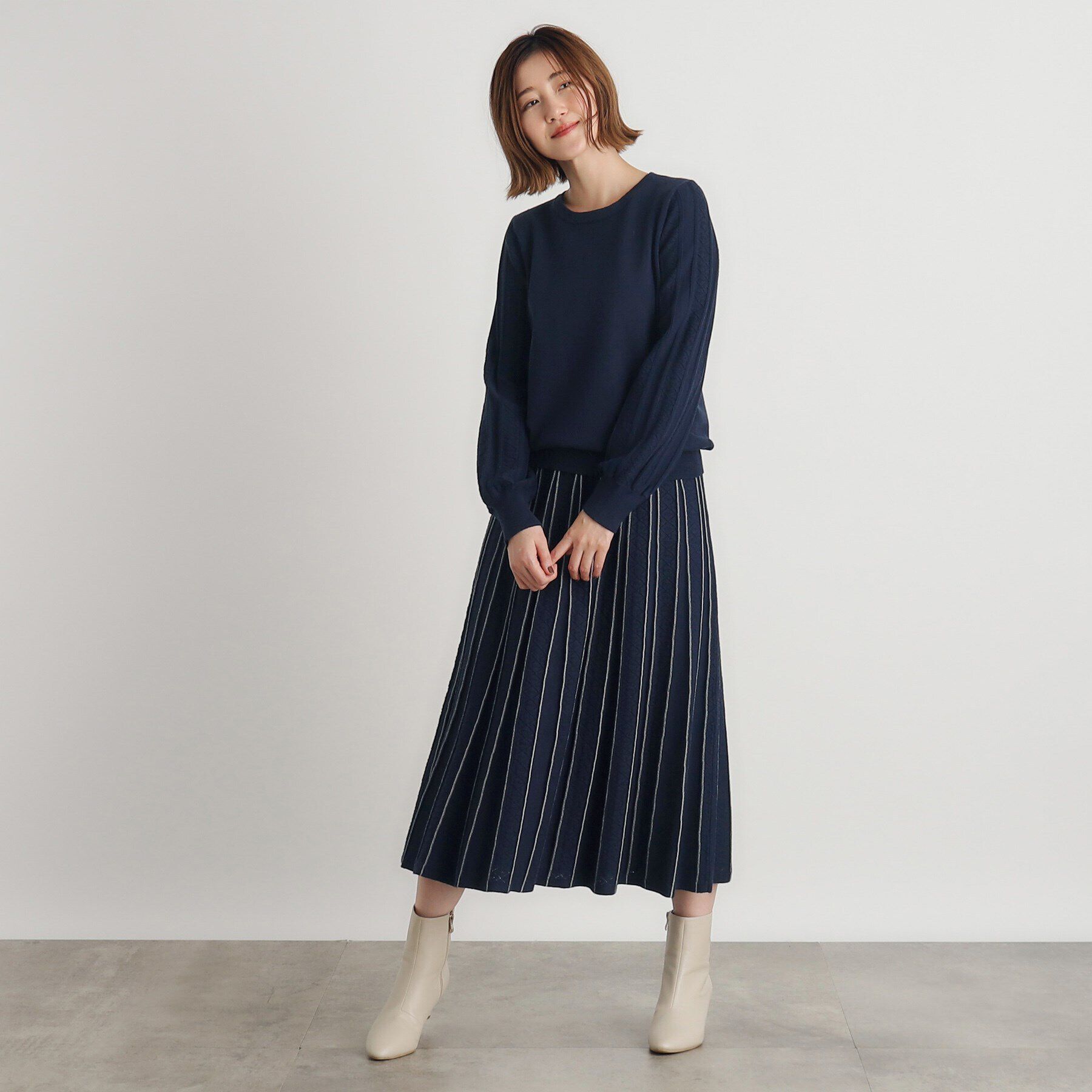 grove「SET UP対応 袖コンニットプルオーバー」|ニット・セーター|