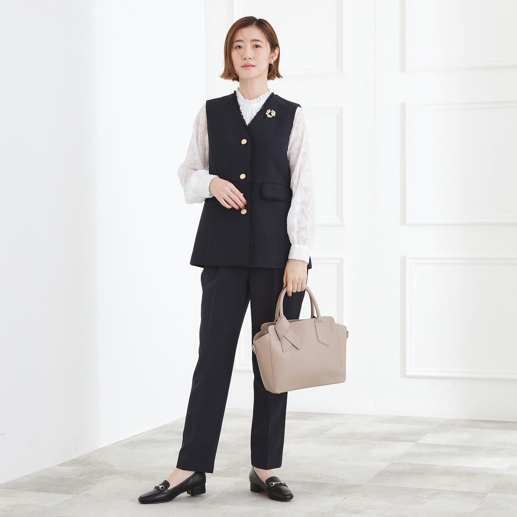 grove「【人間工学】ノットハンドル2WAYトート」|トートバッグ|