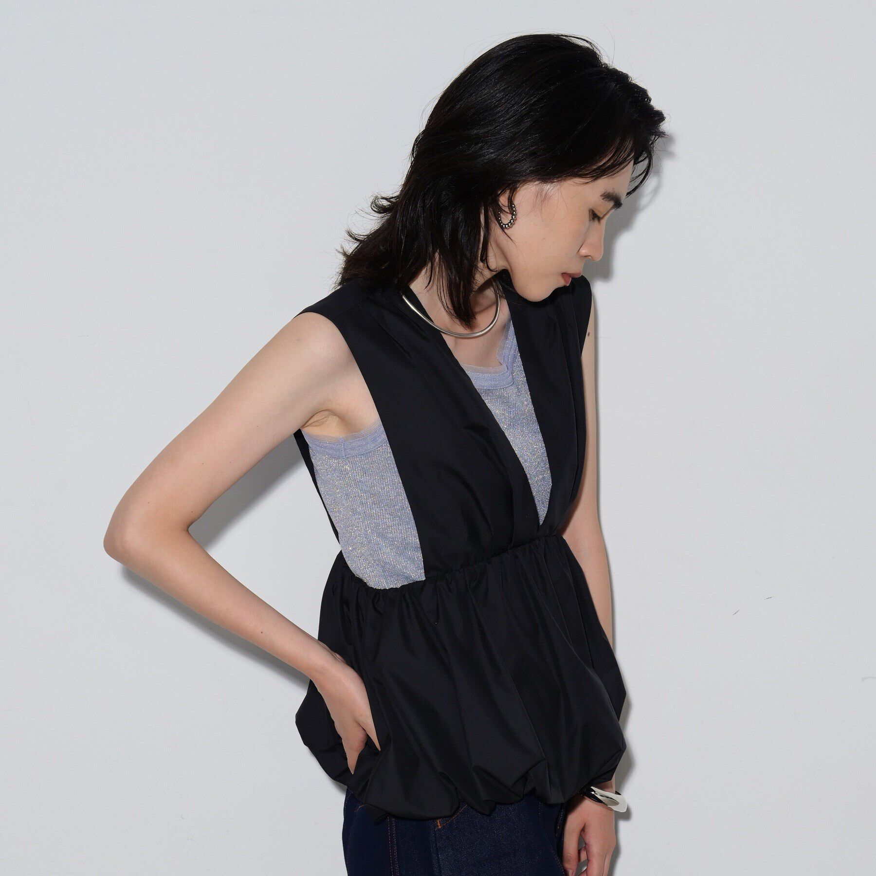 GALLEST「ラメリブタンクトップ」|キャミソール|