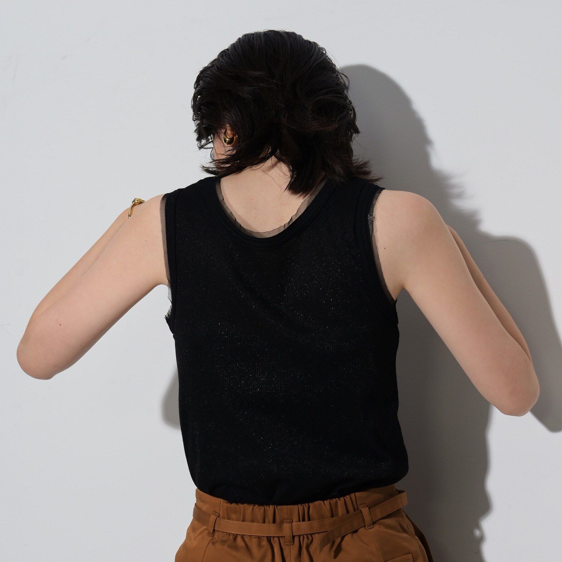GALLEST「ラメリブタンクトップ」|キャミソール|