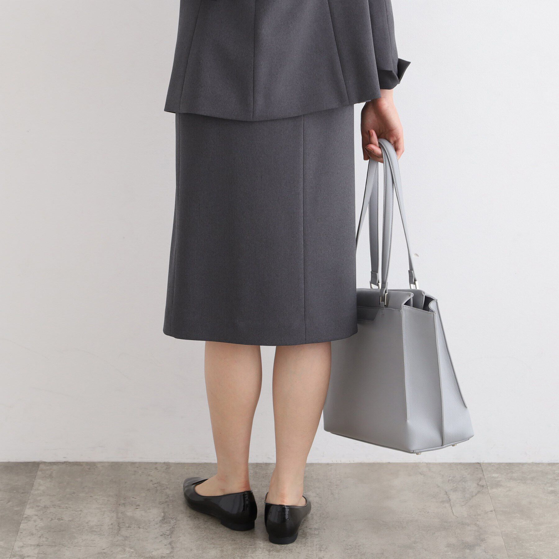 INDIVI「【定番スーツ／洗える／メランジ】ストレートスカート」|スーツ|