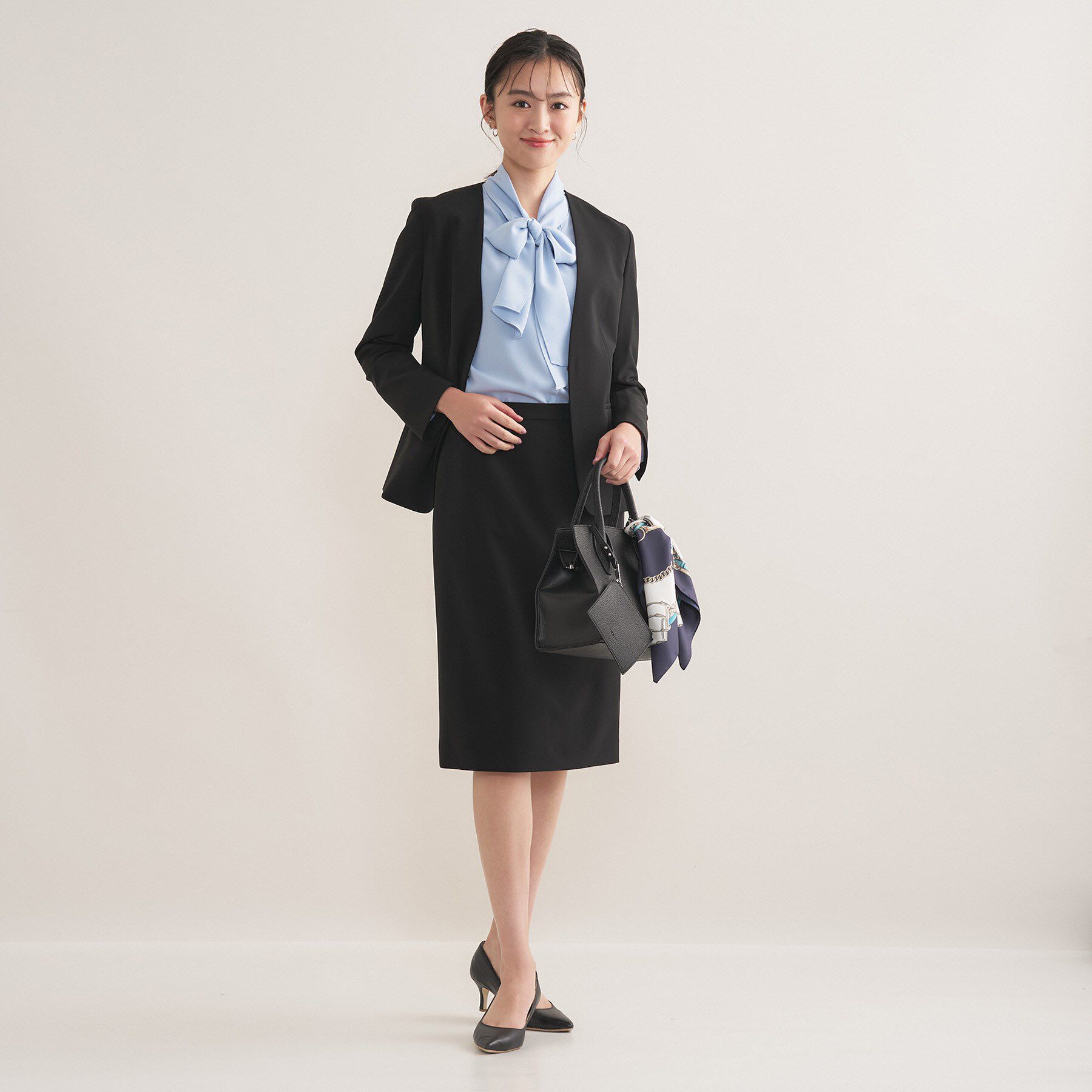 INDIVI「【通勤スーツ／洗える】ストレッチストレートスカート」|スーツ|