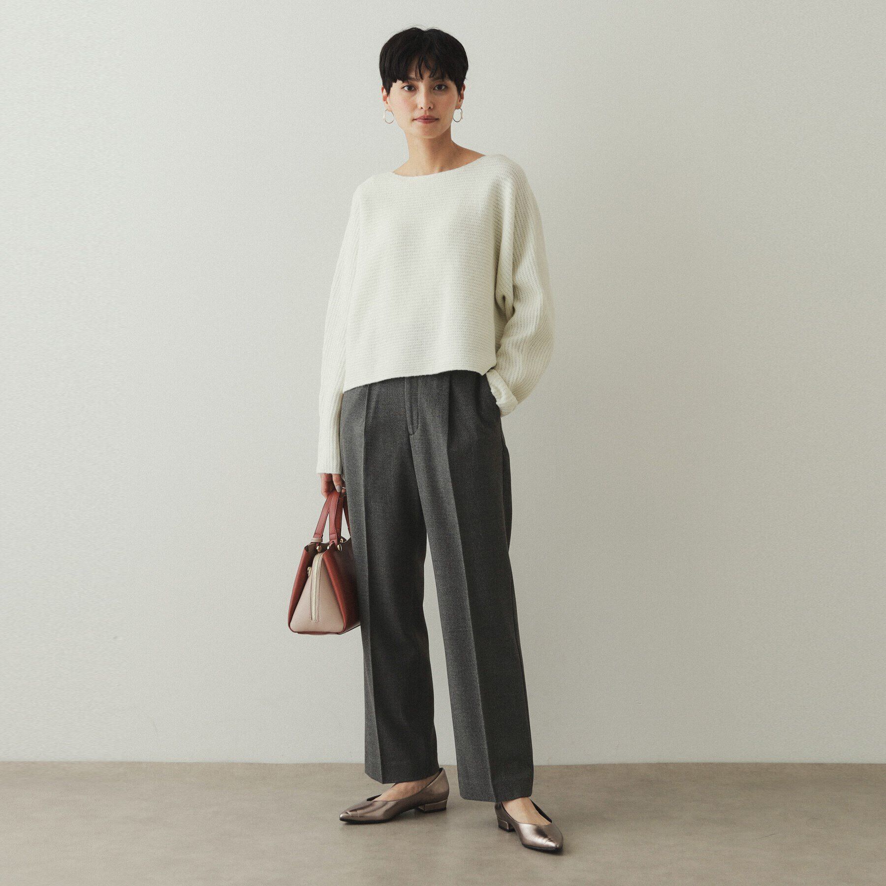 OPAQUE.CLIP「リラクシードルマンスリーブニット【洗濯機洗い可】」|ニット・セーター|