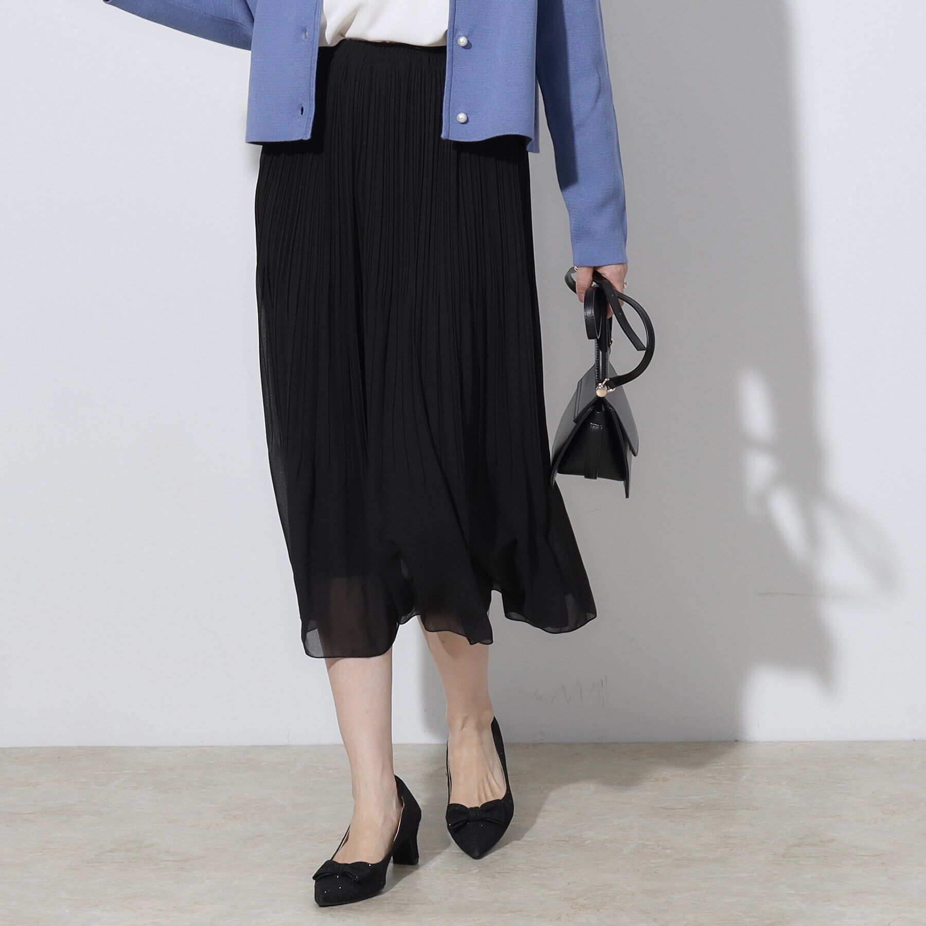 Couture broach「【セレモニーシーン/お仕事にも】ランダムプリーツスカート」|スカート|