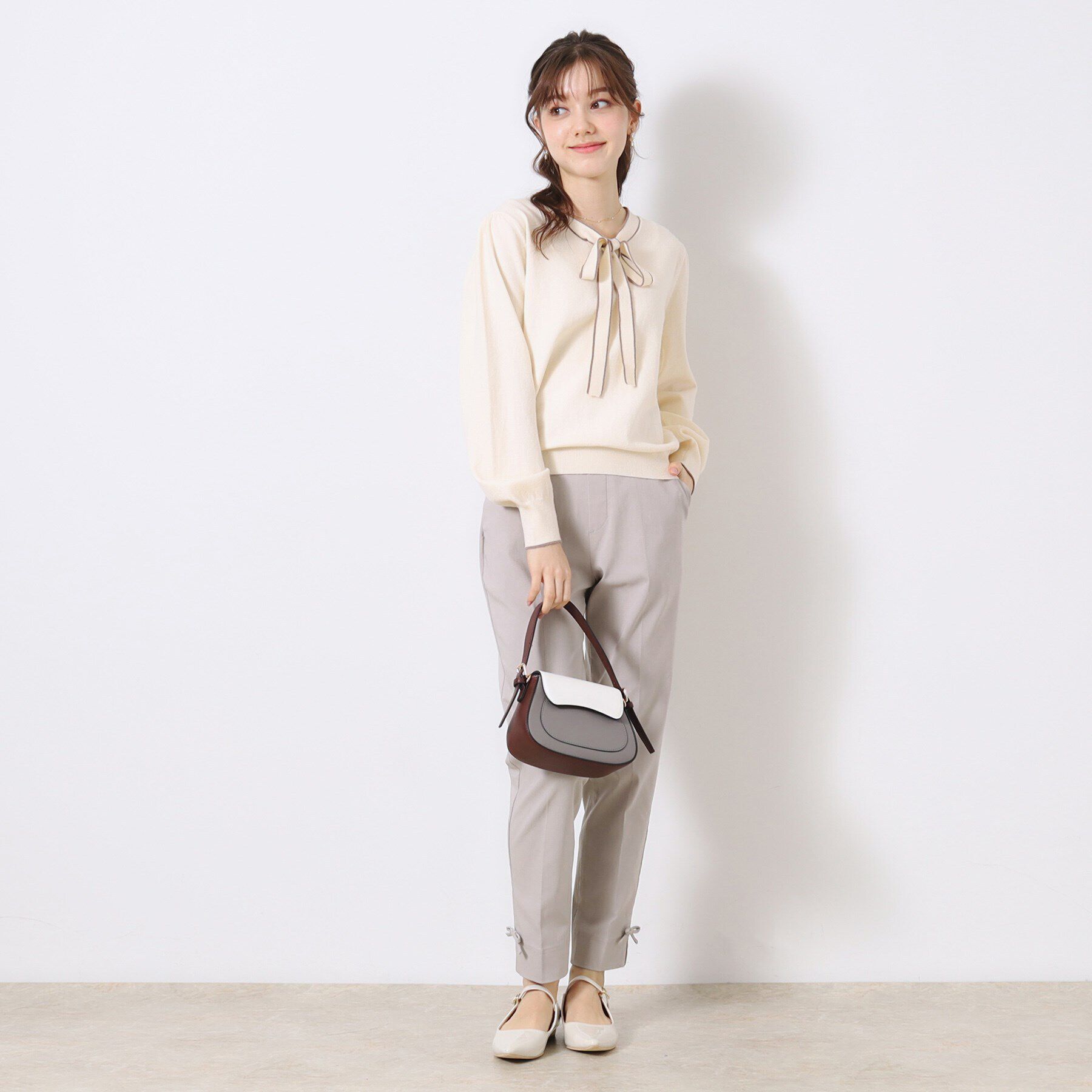 Couture broach「【ラクチンきれい見えパンツ】リボンハイパーストレッチパンツ」|その他|